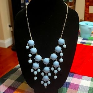 A05 Blue Bubble Statement Necklace